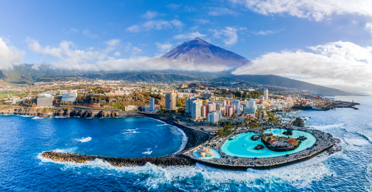 Mer turquoise et lagunes de Tenerife aux îles Canaries