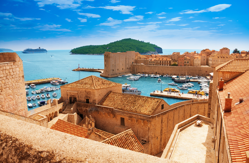 Remparts de Dubrovnik sur l'Adriatique