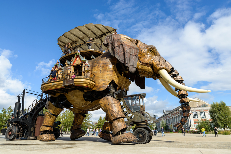 Grand Éléphant des Machines de l’Île à Nantes.