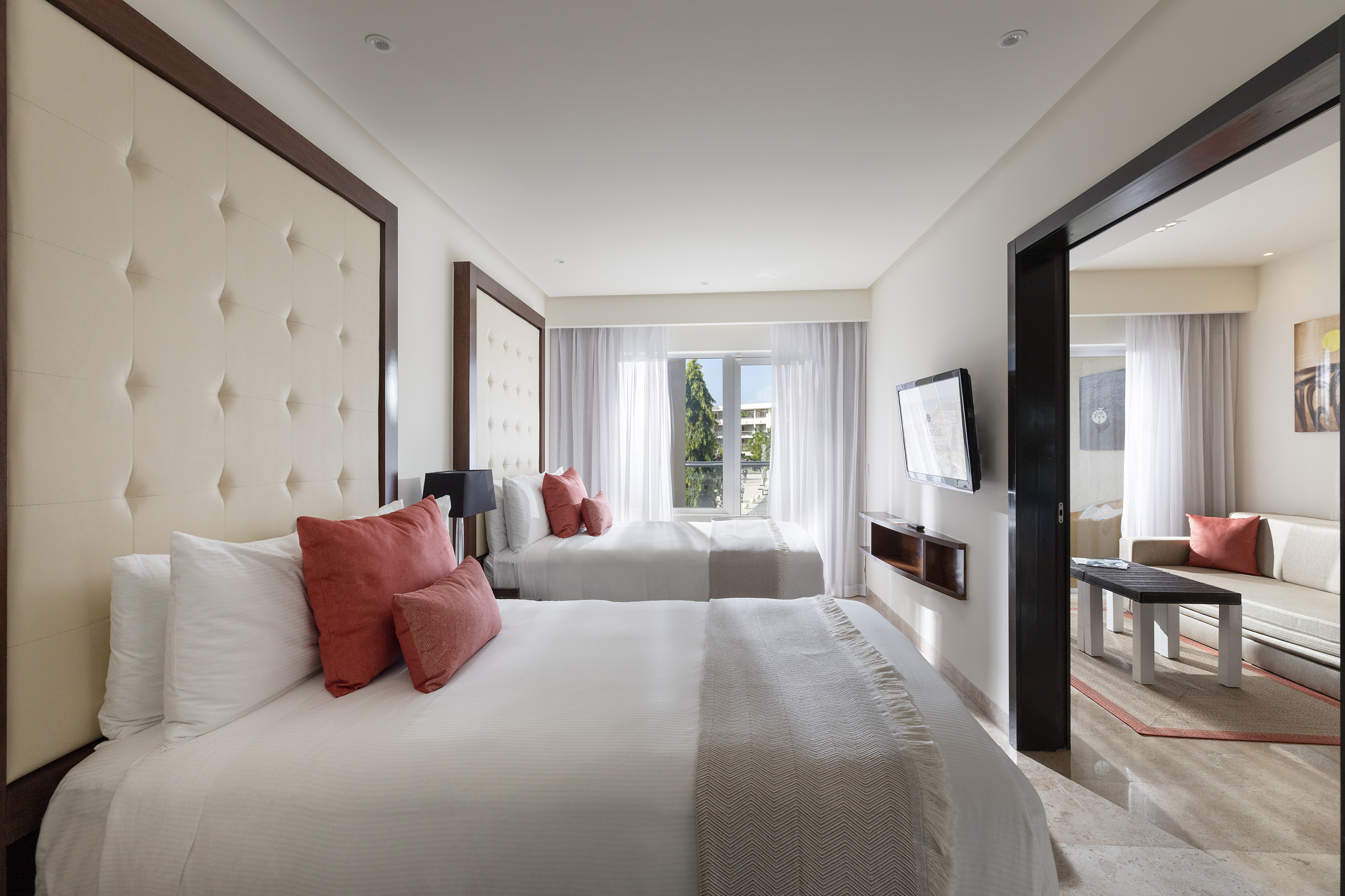 Suite Family Concierge du Paradisus Playa del Carmen Riviera Maya — aire de séjour