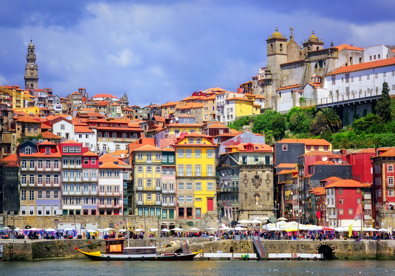 Quartier Ribeira à Porto.