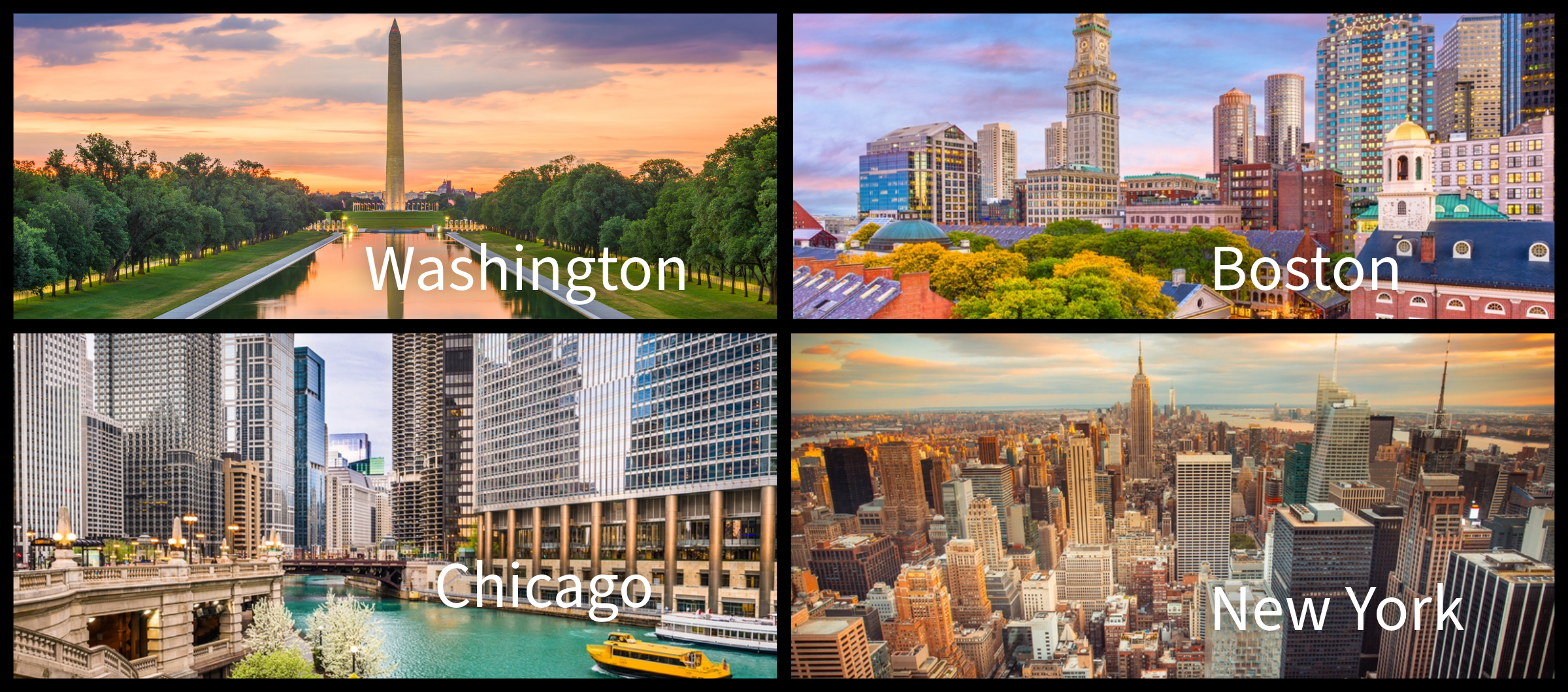 Destinations Air Canada Express depuis Billy Bishop.